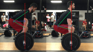 image of proper hip position deadlift