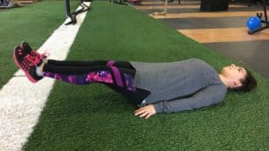 six-inch leg raise demonstration