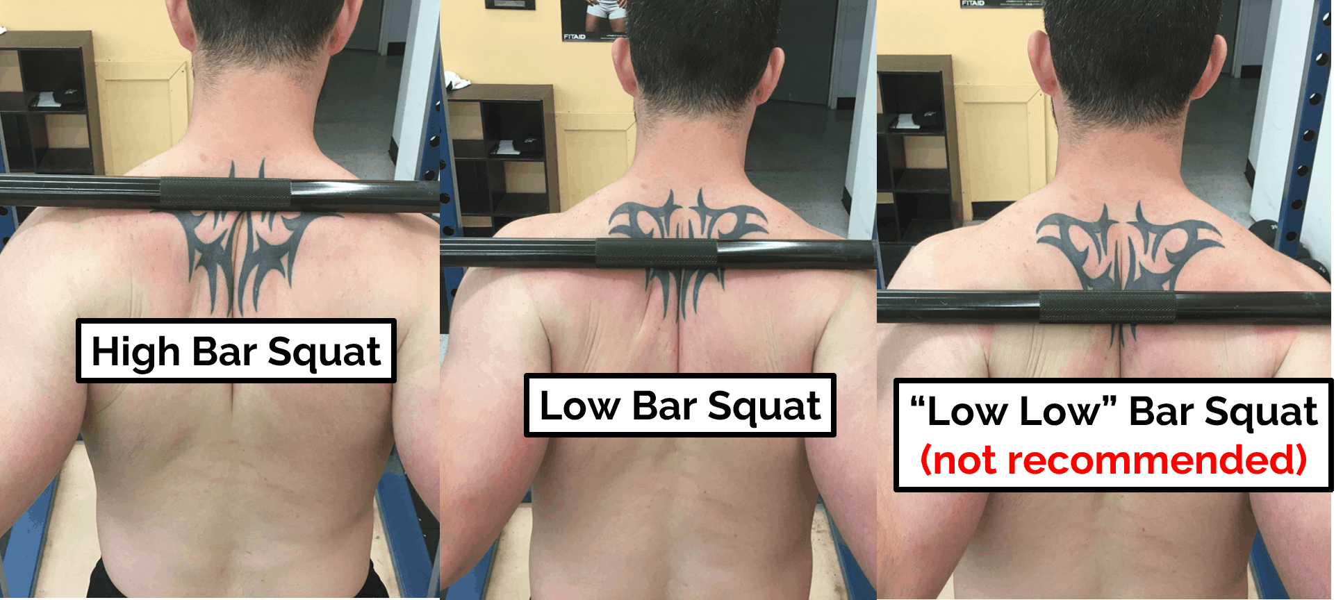low low bar squat elbow pain during squats