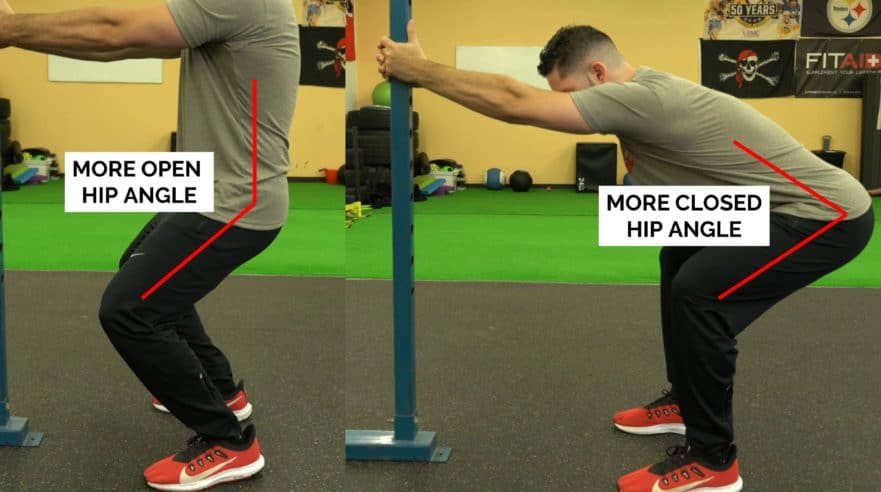 supported squat hip angle - Barbell Rehab