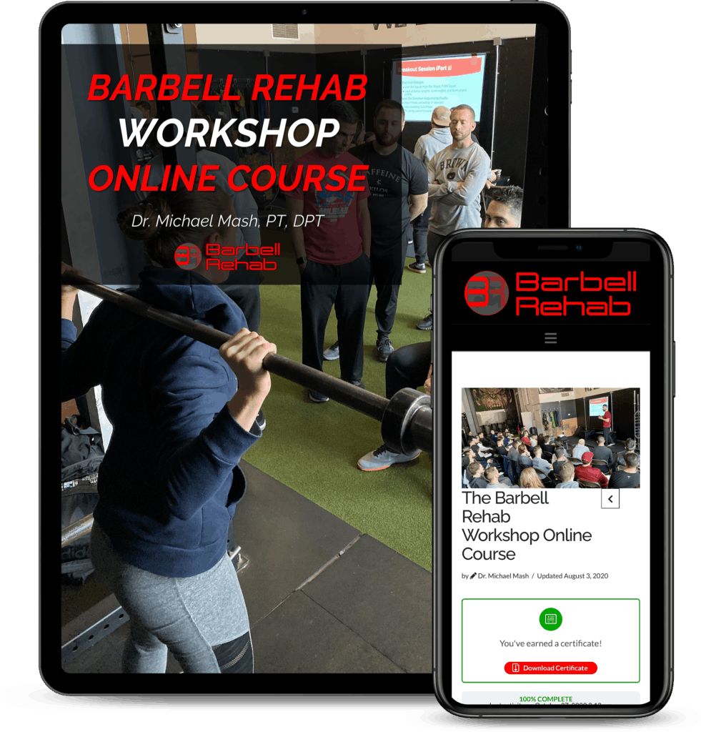 barbell rehab workshop