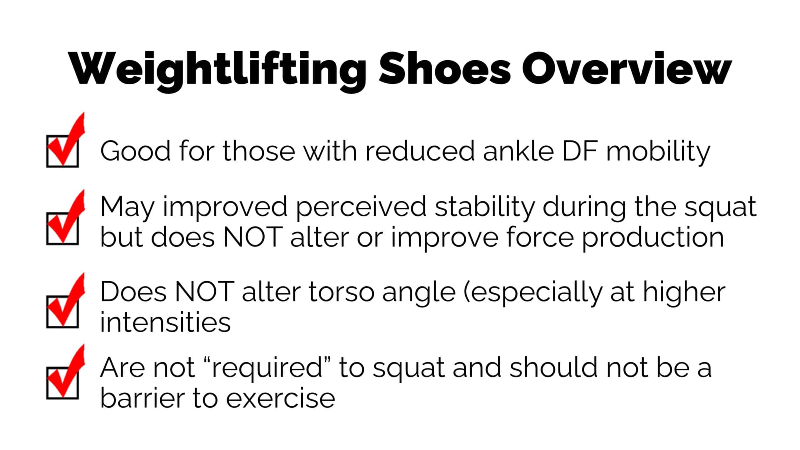 weightlifting shoes overview